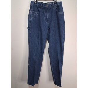 Christopher & Banks Size 8 Dark Wash Denim Jeans Carpenter Style Casual